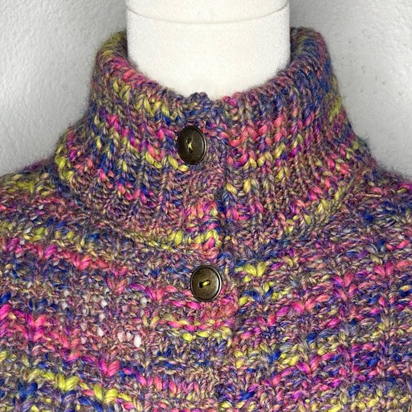 Sundance Ainsley Highland Multicolored Chunky Knit Longline Cardigan Sweater - Picture 8 of 10